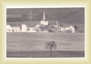 Blick zur Pfarrkirche aus der Lage Steenmüllen um 1975 * 1628 x 1080 * (1.11MB)